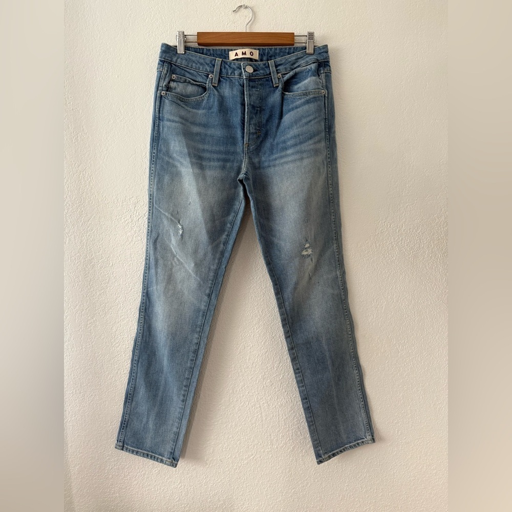 Amo Tomboy High-waist Straight Leg Denim Size 27 - Picture 2 of 10